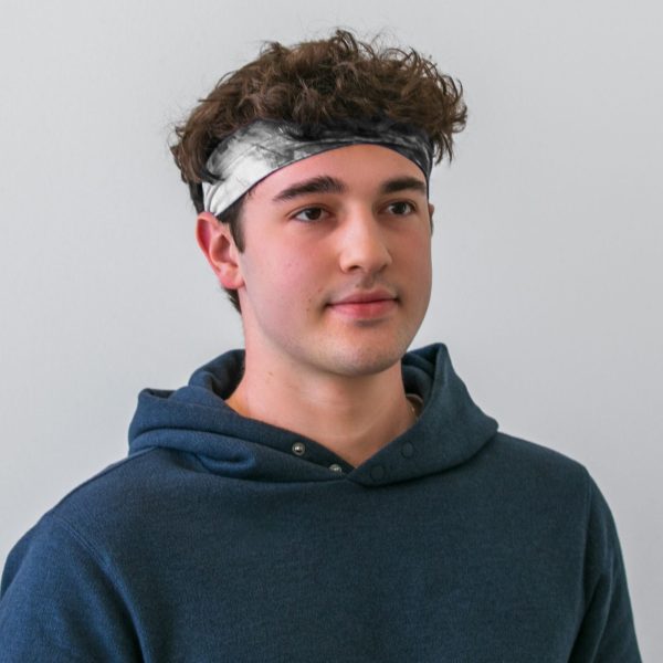Tie-Dye Black Cotton Headband Online Sale - Image 2